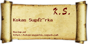 Kokas Sugárka névjegykártya